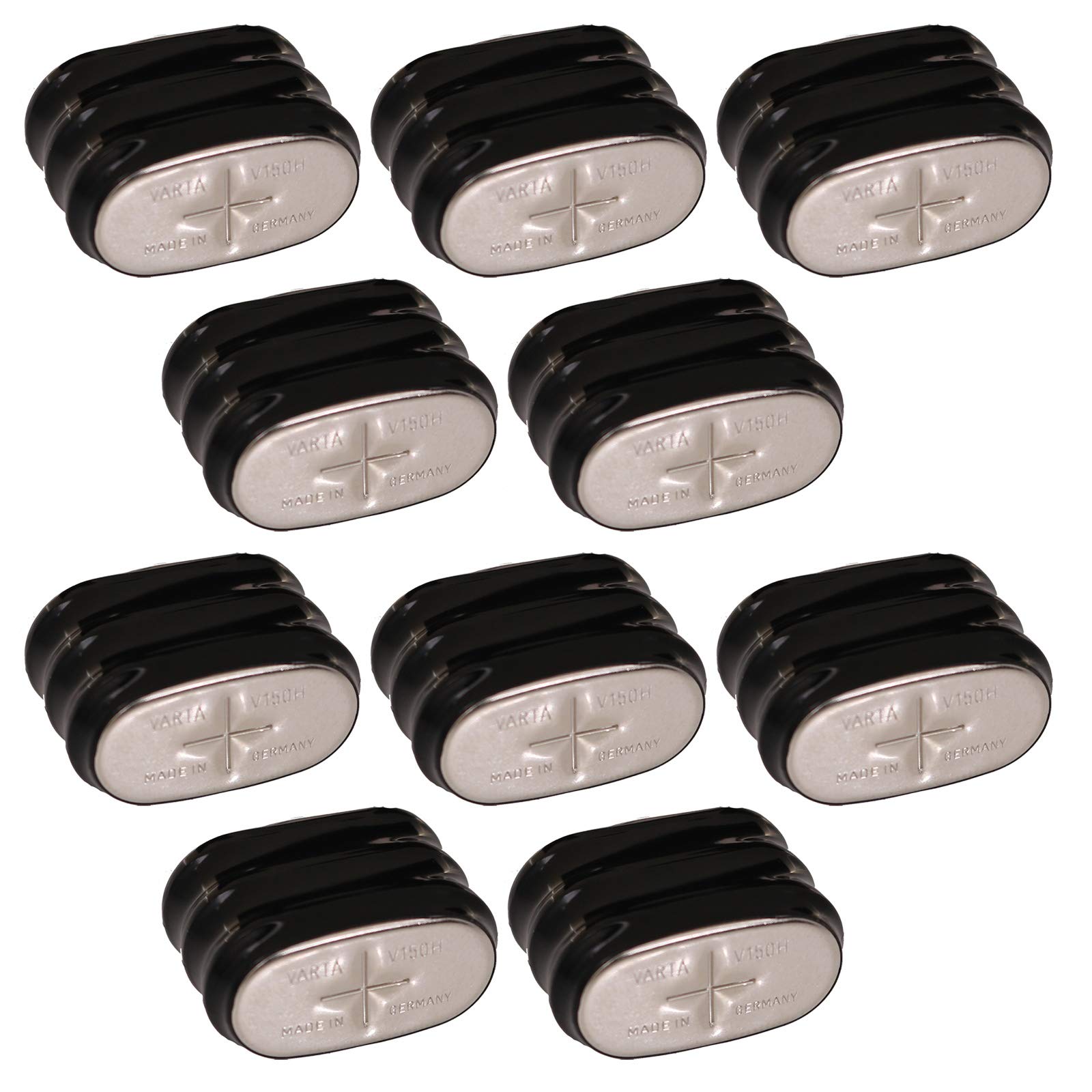 (10-PACK) 3.6V NiMH Rechargeable V150H Battery - No Pins, GENUINE VARTA CELLS - for Memory Backup, PDAs, Portable Lighting, Torches, Barcode Scanners, Sensors & Timers | Ideal for Emergency Power, Industrial Equipment & Smart Home Devices