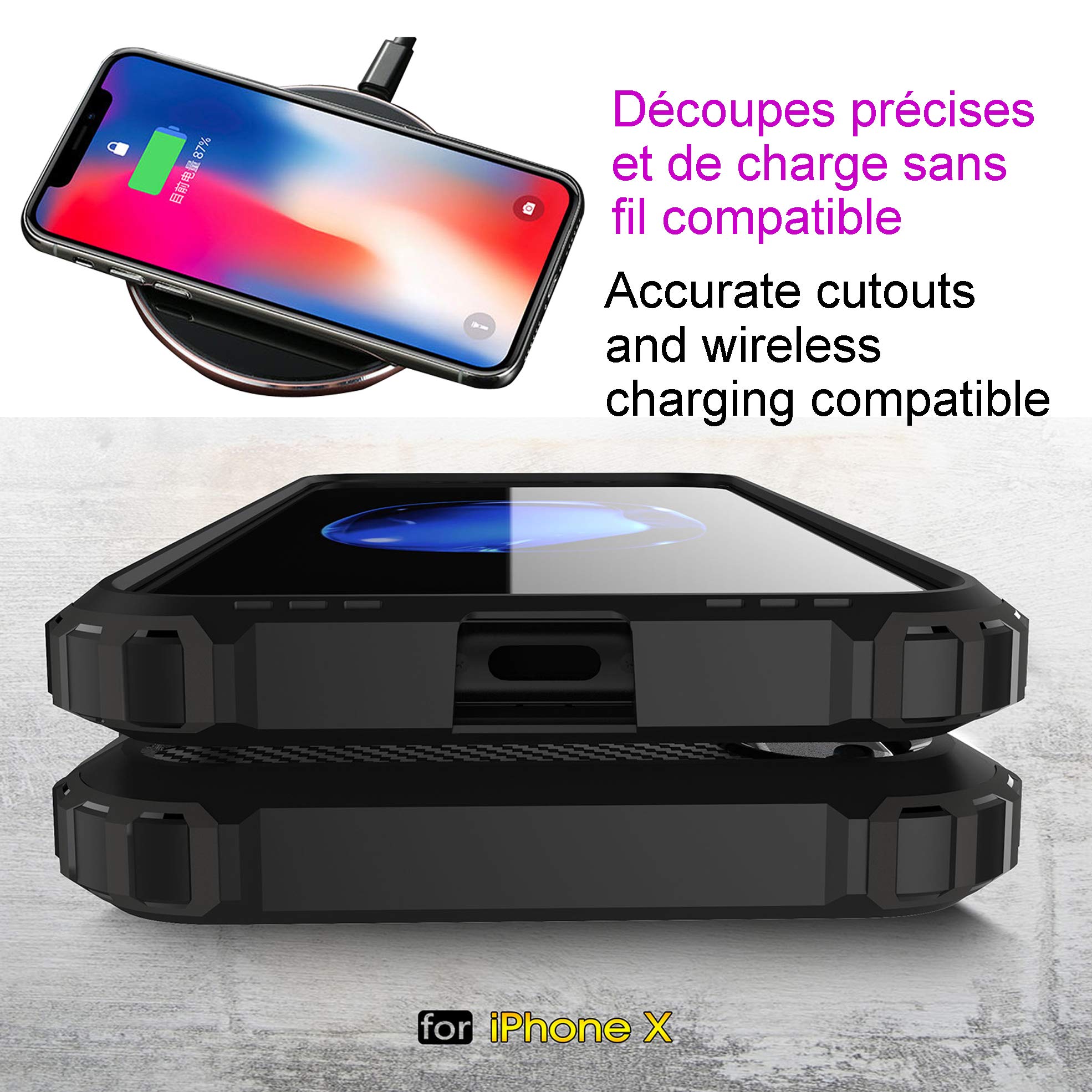 Premium Armor Back Case for iPhone 11 Pro Max with Screen Protector - 2-in-1 Hybrid Hard PC + Soft TPU Dual Layer Heavy Duty Protection Cover (Rose Gold) | Perfect for Outdoor Activities, Travel & Daily Use