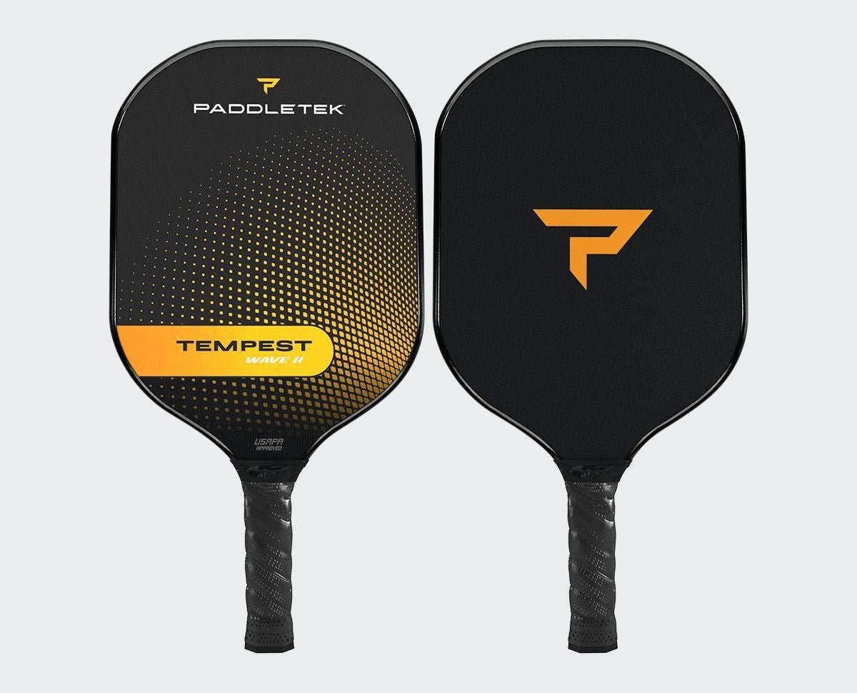 Paddletek Tempest Wave II Pickleball Paddle - Premium Graphite Face & Polymer Core - USAPA Approved for Tournament Play - Perfect for Indoor/Outdoor Courts & Competitive Games