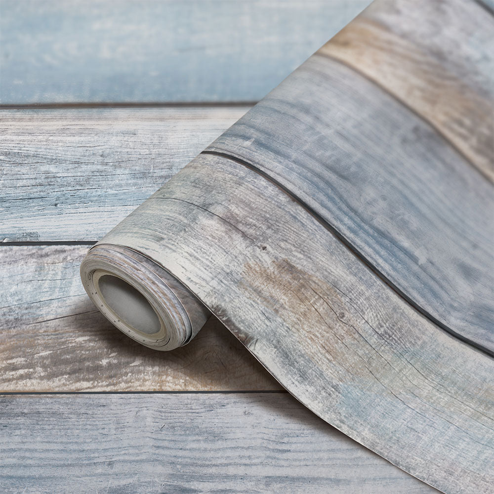 Self-Adhesive Beachwood Peel and Stick Wallpaper - Easy DIY Decorative Paper for Home, Bedroom, Living Room & Office - Perfect for Accent Walls, Furniture Makeover, and Room Decor