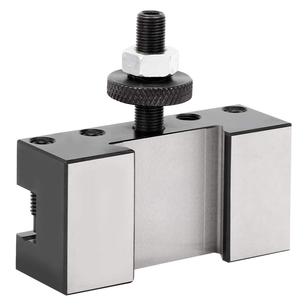 High Carbon Steel Lathe Tool Holder - Fast Change Turning Tool Post for 250-202 Column | Precision Machining for Metalworking & DIY Projects