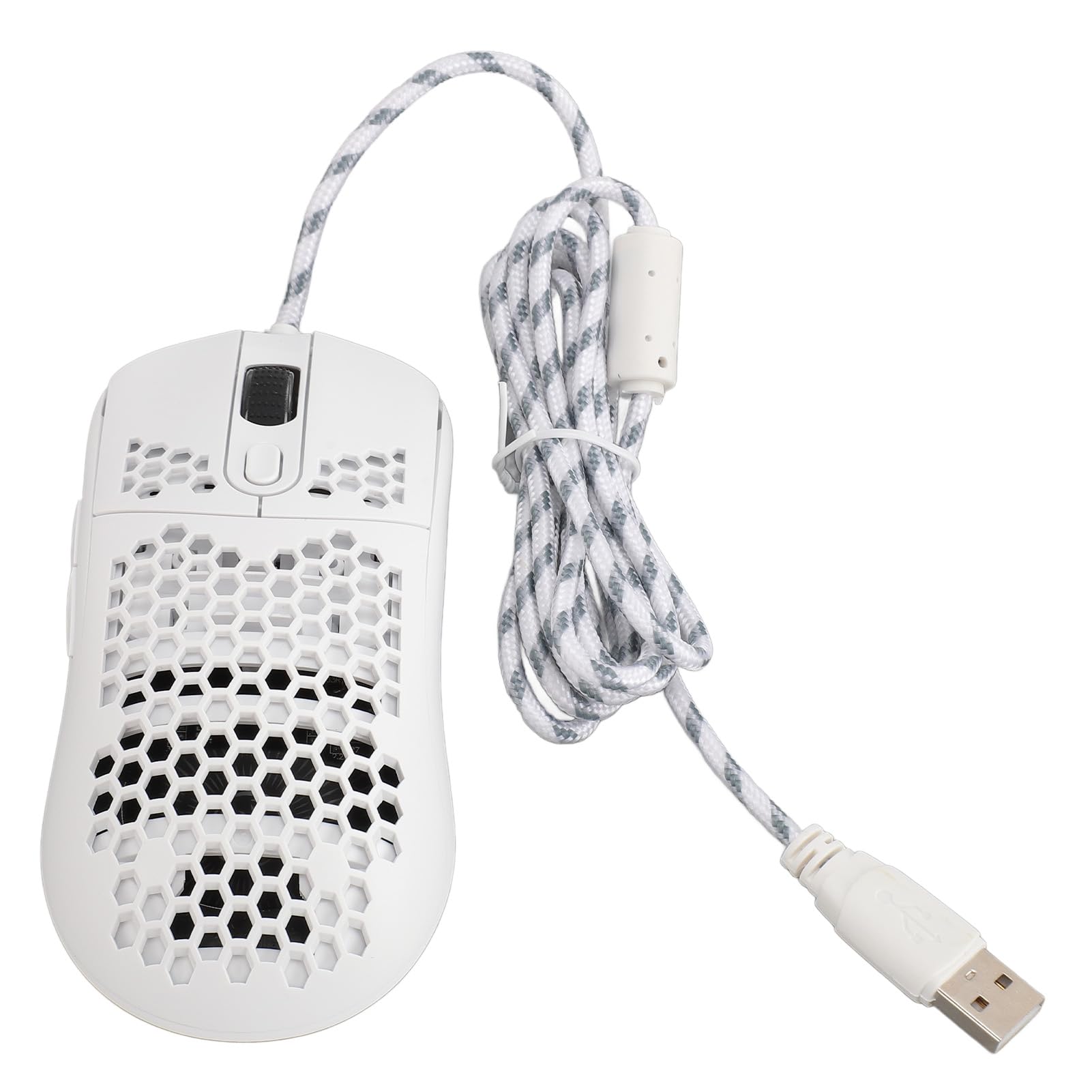 Zunate 8000 DPI Wired Gaming Mouse with RGB Backlight - 6 Programmable Buttons & Macro Editing for PC, Laptop - Perfect for FPS, MOBA Games & Office Work (White)