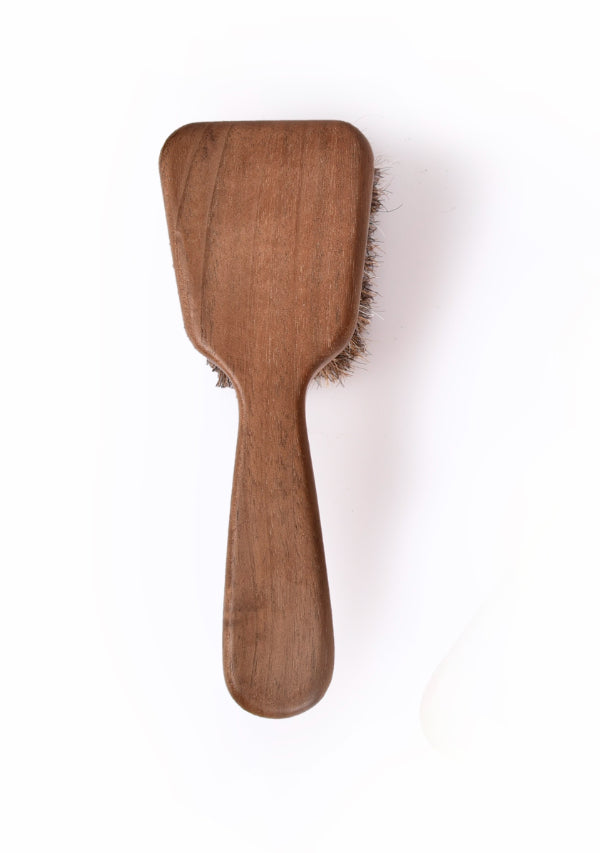Natural Horsehair Baby Hair Brush - Gentle & Soft for Newborns & Toddlers - Perfect for Daily Hair Care & Styling at Home or On-the-Go