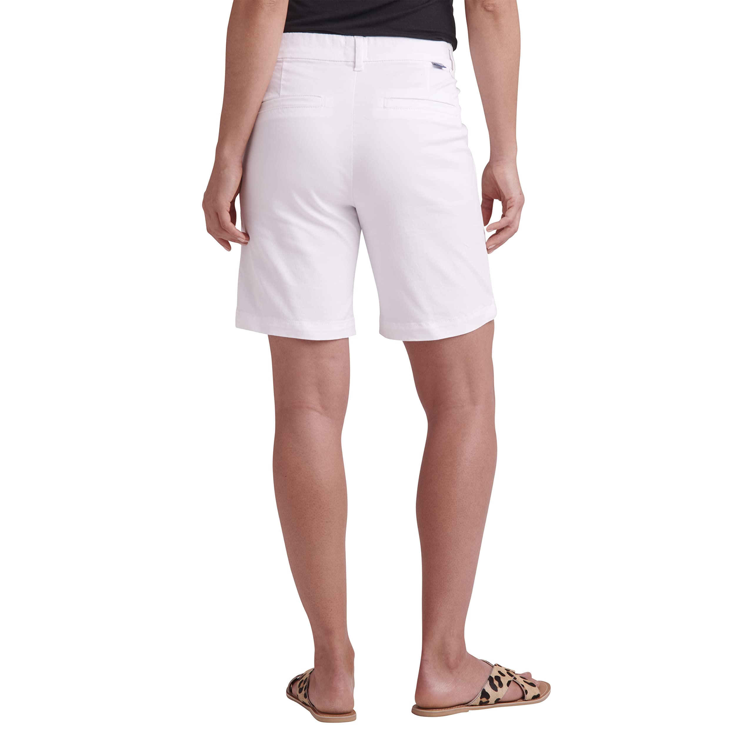 Jag Jeans Women's Petite Maddie Pull-On 8-Inch Stretch Denim Shorts - Comfortable & Stylish for Casual Wear, Summer Outfits, and Weekend Errands