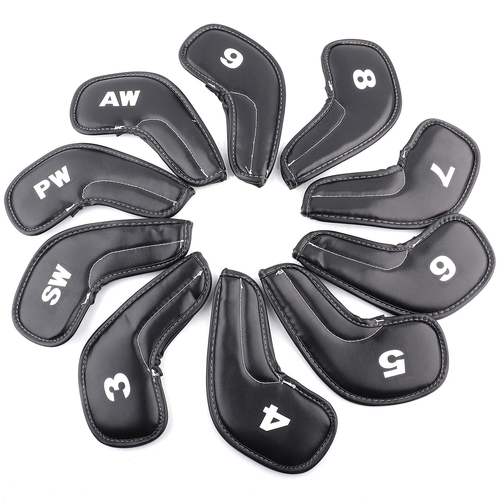 Alvinlite Golf Club Head Cover - Premium Synthetic Wedge Iron Protective Headcover for Golf Clubs - Perfect for Driving Range, Practice & Course Play