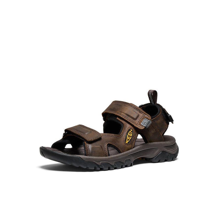Men's Targhee III Open Toe Sandals - Bison/Mulch Color | Lightweight Hiking & Outdoor Adventure Sandals for Men | Perfect for Camping, Beach & Summer Travel
