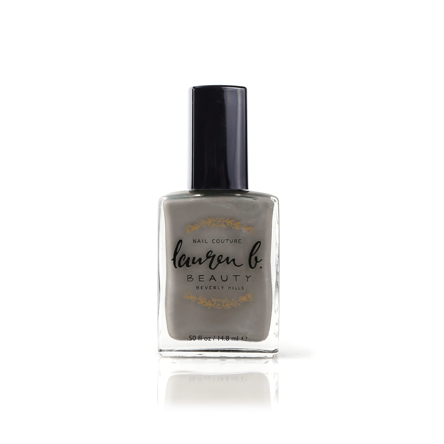 Lauren B. Quick Dry Nail Polish in Stone Grey - Fast Drying Nail Art Polish for Women | Long Lasting Chip Resistant Formula | Perfect for Manicures, Pedicures & Professional Nail Art Designs