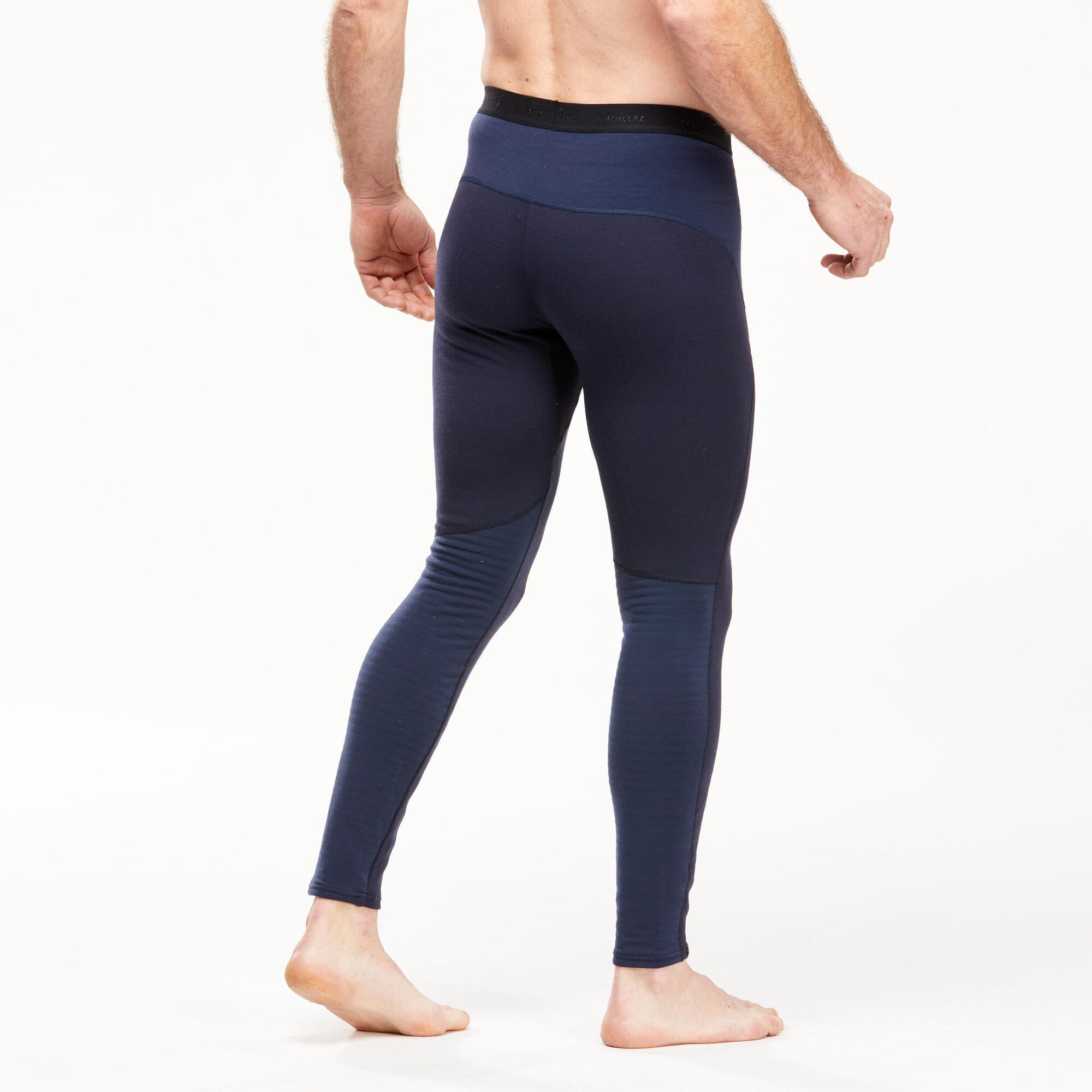 Forclaz Men's MT900 Mountain Backpacking Merino Wool Base Layer Tights - Warm Thermal Leggings for Hiking, Camping & Outdoor Adventures