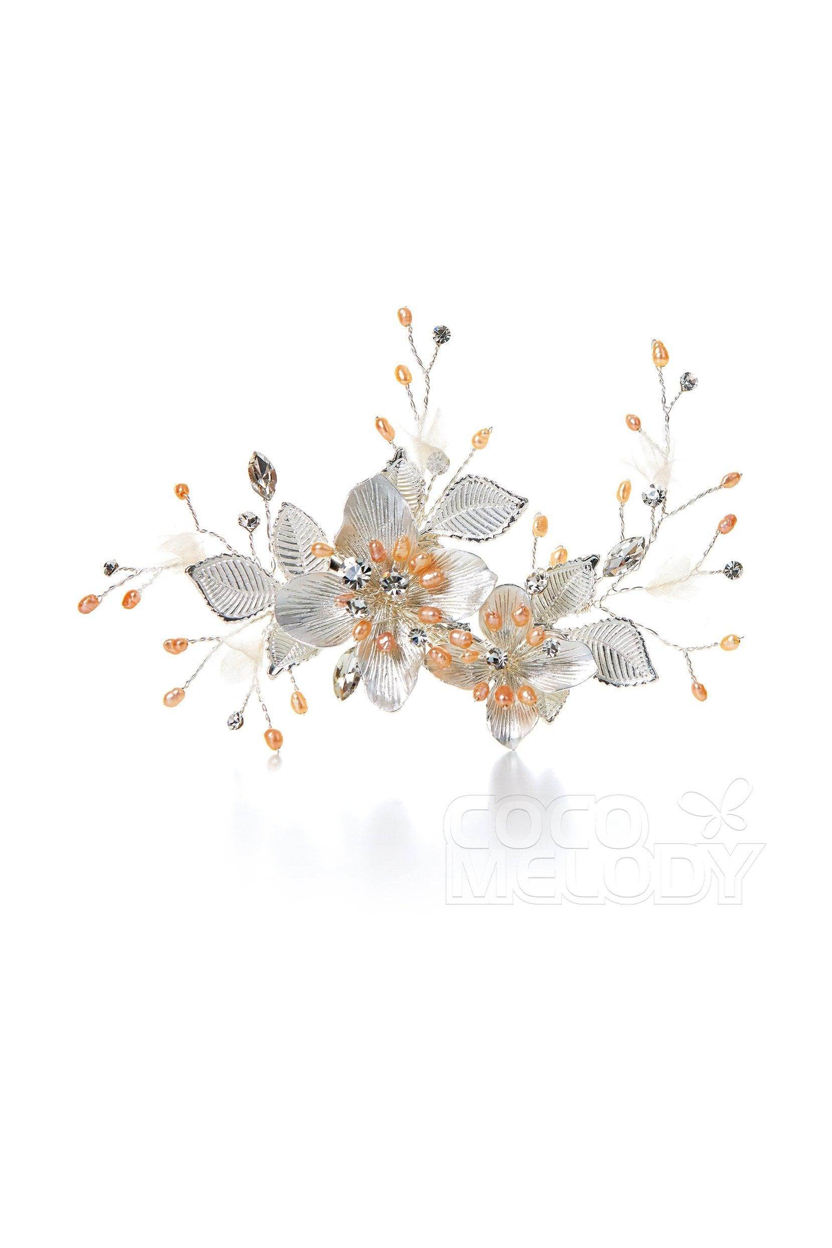 Elegant Alloy Hair Clips with Faux Pearls AH17042 - Perfect for Weddings, Parties, and Everyday Hairstyling