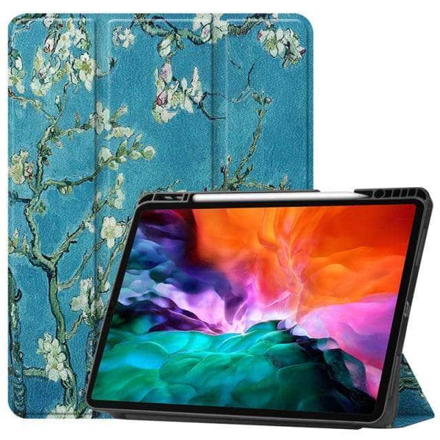 Premium Tri-Fold Leather Case for iPad Pro 2021 | Slim Protective Cover with Auto Sleep/Wake | Perfect for Work, Travel & Home Use