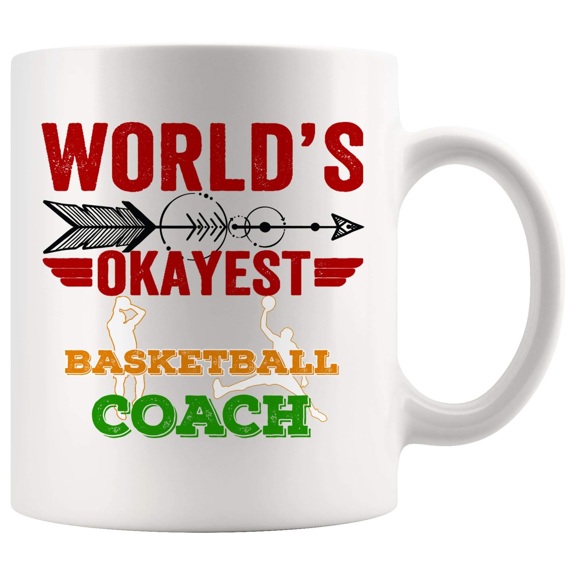 Best Basketball Coach Coffee Mug - Funny Gift for Basketball Player, Team Coach, Sports Teacher & Trainer | Perfect for Office, Home & Training Sessions