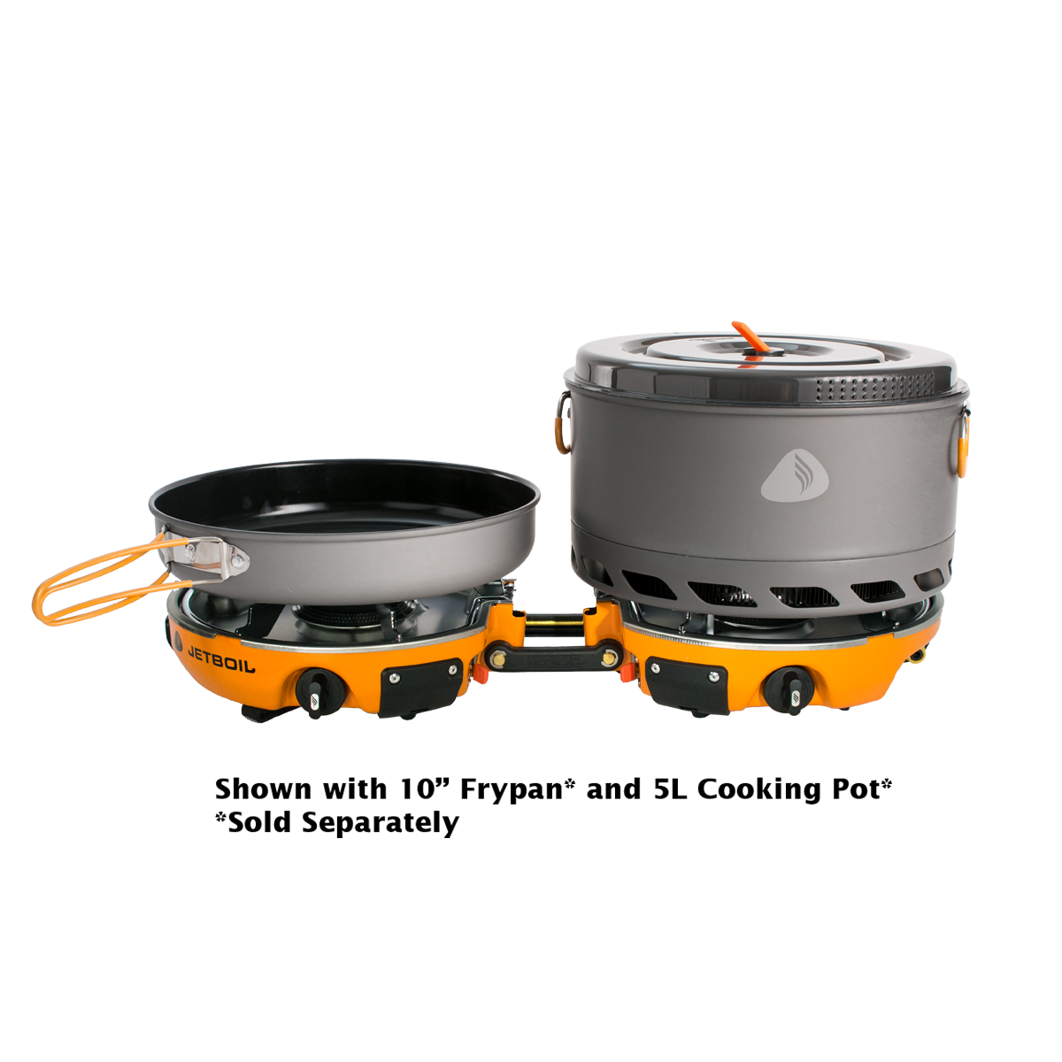 Jetboil Genesis 2 Burner Stove - Portable Camping Stove for Backpacking, Hiking & Outdoor Cooking | Compact Gas Stove with Wind Protection