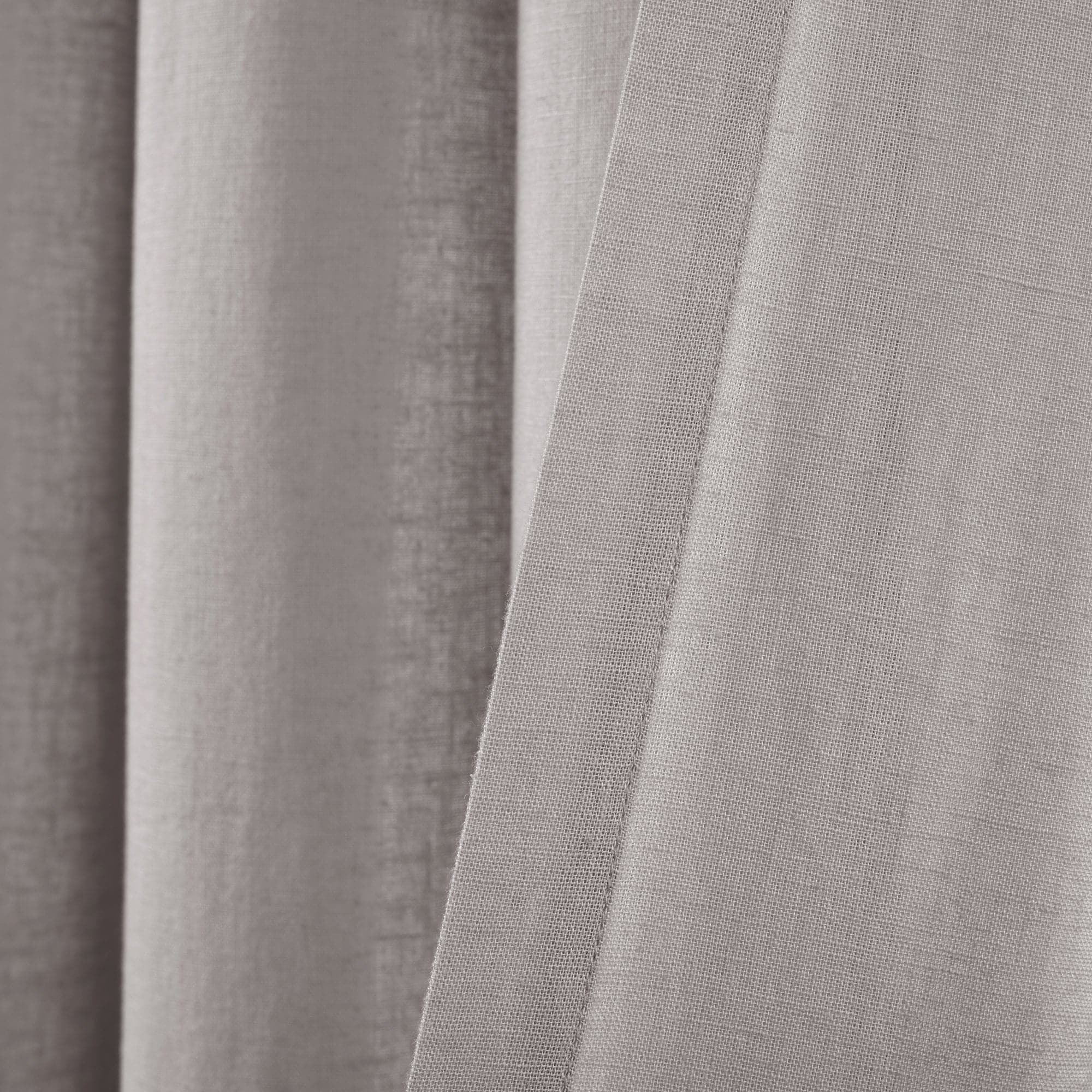 Premium Belgian Flax Prewashed Linen Cotton Blend Curtain Panel - Blackout Window Drapes for Living Room & Bedroom