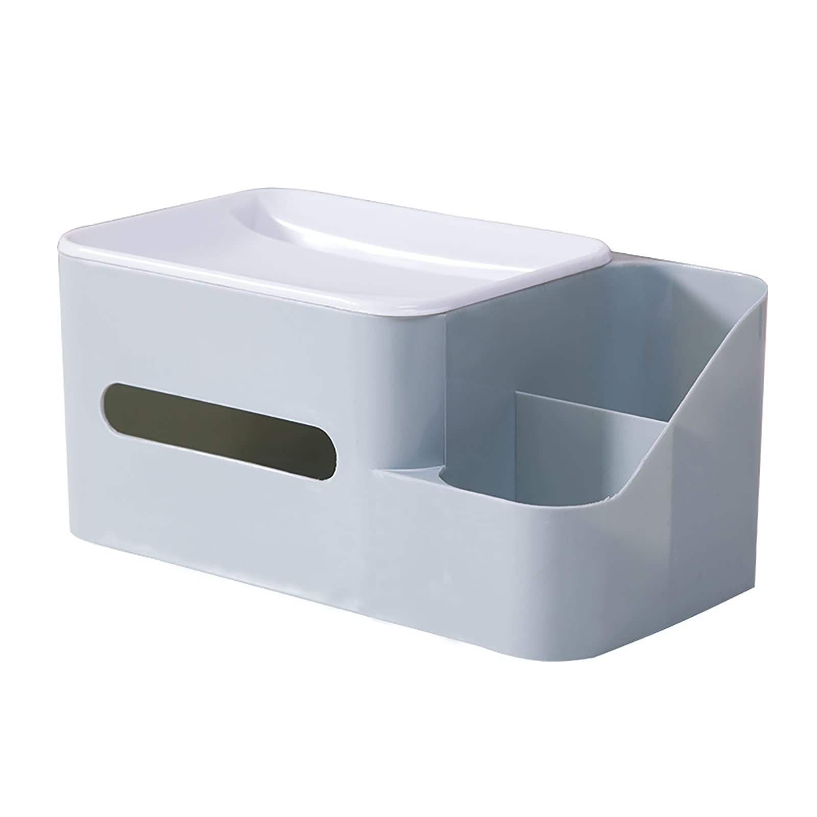 Creative Viscose Tissue Box Holder with Storage Rack - Waterproof Bathroom Organizer for Home, Office & Vanity | Decorative Canvas Tissue Box Cover for Modern Spaces