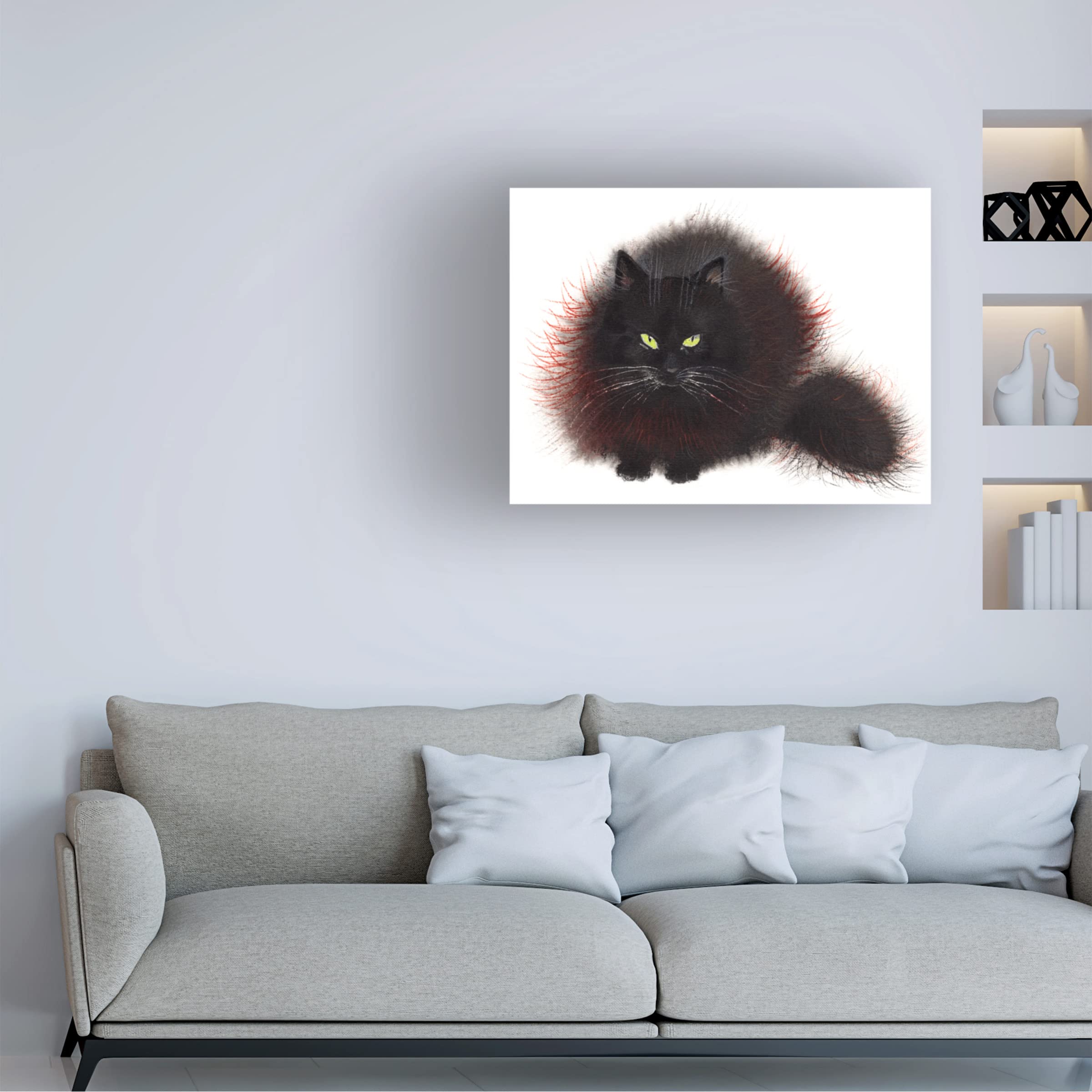 Trademark Fine Art 'Stormy' Canvas Wall Art by Elena Bolgova - Modern Abstract Painting for Living Room & Office Decor