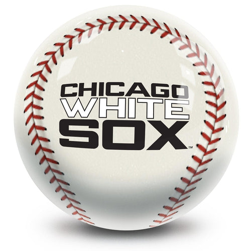 MLB Chicago White Sox Official Bowling Ball - Professional Baseball Team Design for Bowling Enthusiasts - Perfect for League Play, Birthday Gifts & Sports Fan Collections