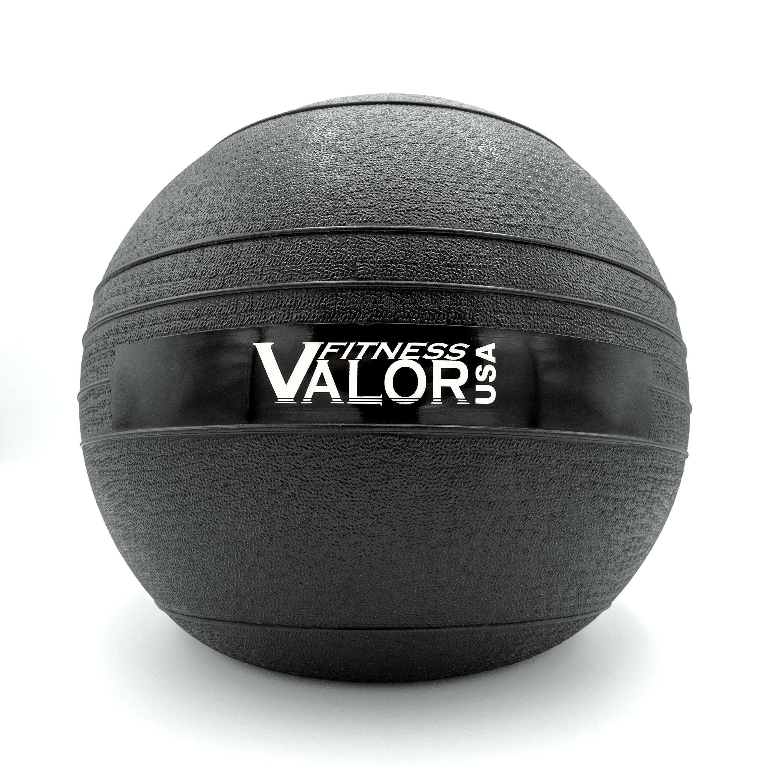 Valor Fitness Slam Balls - Heavy Duty Weighted Exercise Ball for CrossFit, HIIT, Strength Training & Functional Fitness Workouts - Perfect for Gym, Home & Outdoor Fitness Training