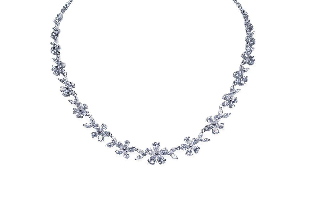 Elegant Silver Crystal Bridal Jewelry Set for Wedding - Cherish Your Special Day | Perfect for Brides, Bridesmaids & Formal Occasions