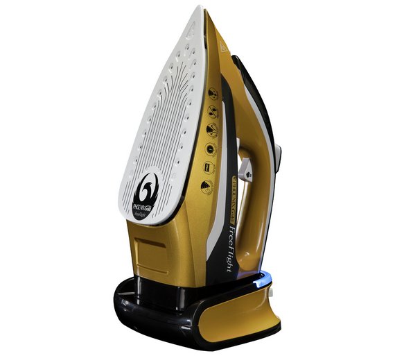 Phoenix Gold Free Flight Cordless Iron - Lightweight Cordless Travel Iron with Steamer - Perfect for Business Trips, Vacations & Wrinkle-Free Clothes Anywhere