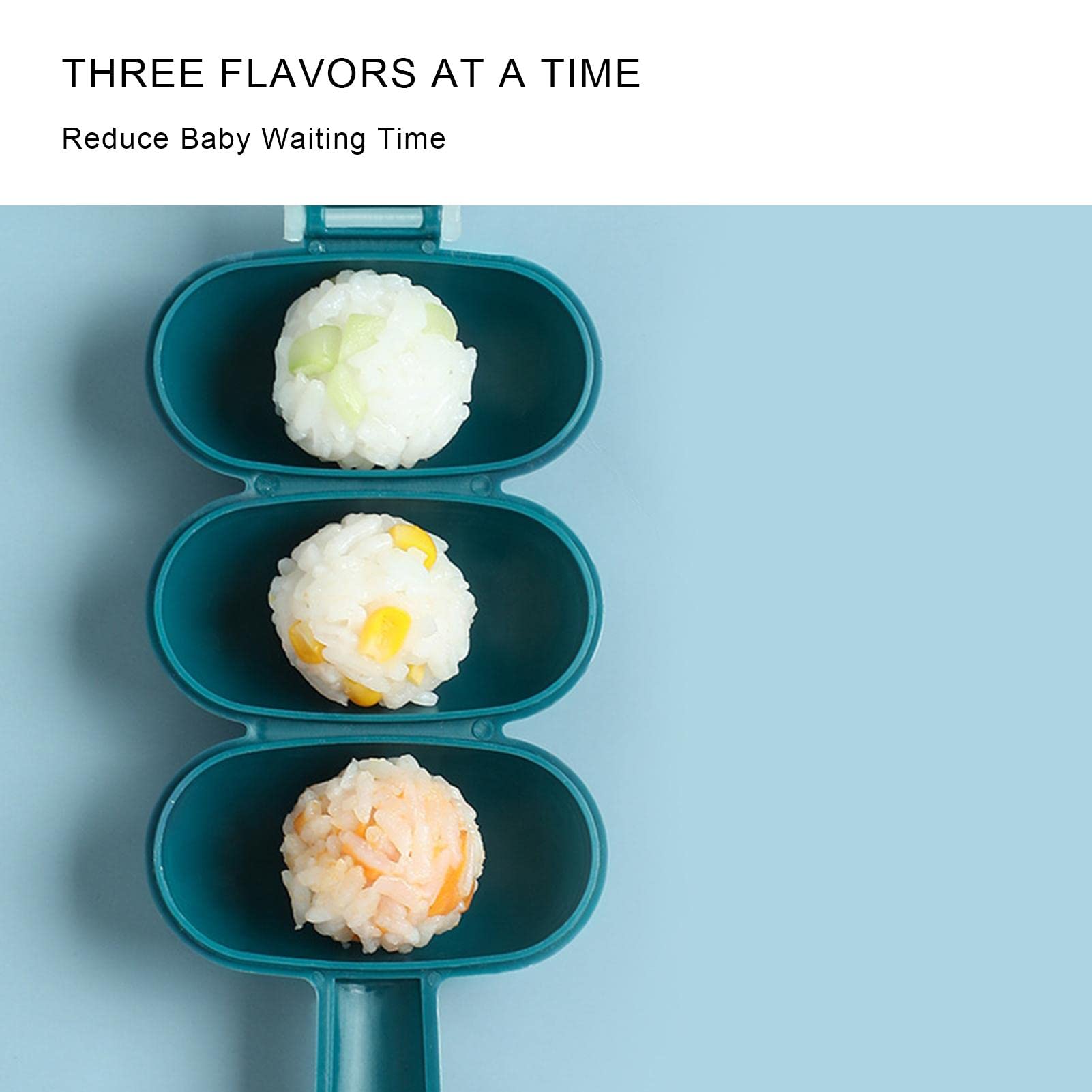 Non-Stick Sushi Rice Ball Maker - 3 Grid Onigiri Mold for Kids (6.89x2.76x1.18 Inches) | Perfect for Bento Boxes, Lunch Prep & Japanese Cooking at Home