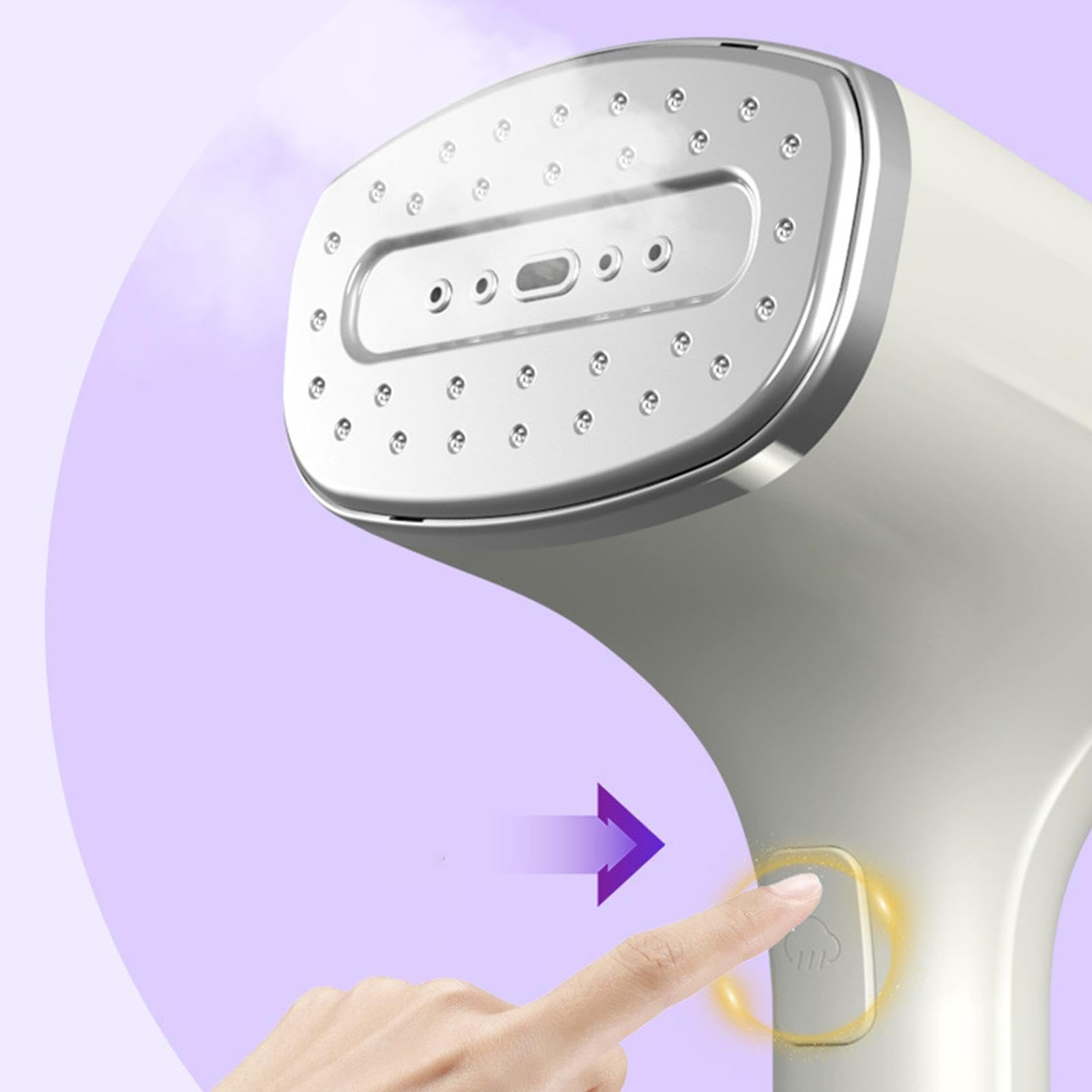 Portable Handheld Clothes Steamer - 260ml Large Capacity Garment Steamer with Auto Shut-Off | Powerful Steam Penetration for Wrinkle Removal | Perfect for Home Use, Travel & Quick Outfit Refresh