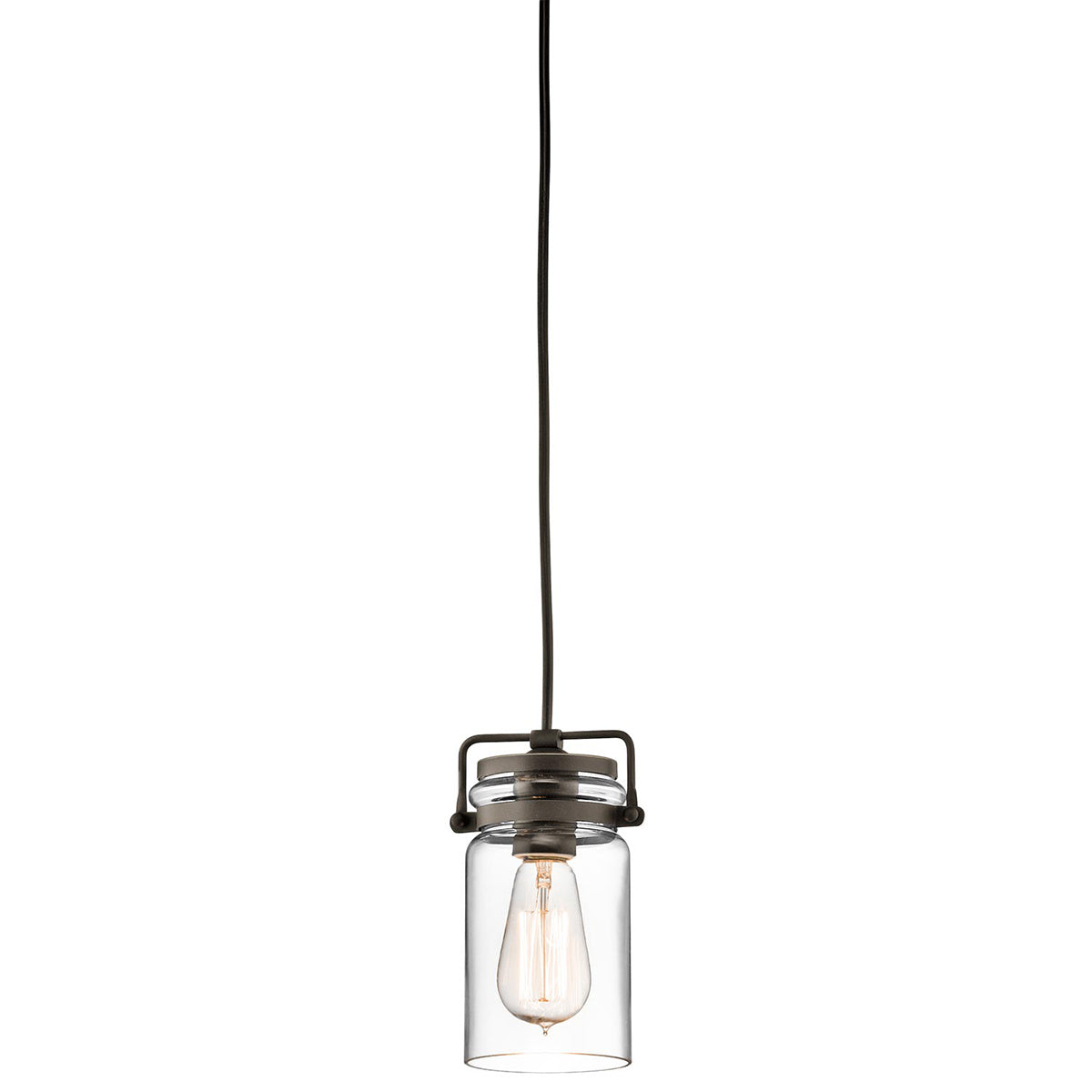 Brinley 1 Light Mini Pendant Light Fixture - Multiple Finish Options for Kitchen Island, Dining Room & Entryway Lighting