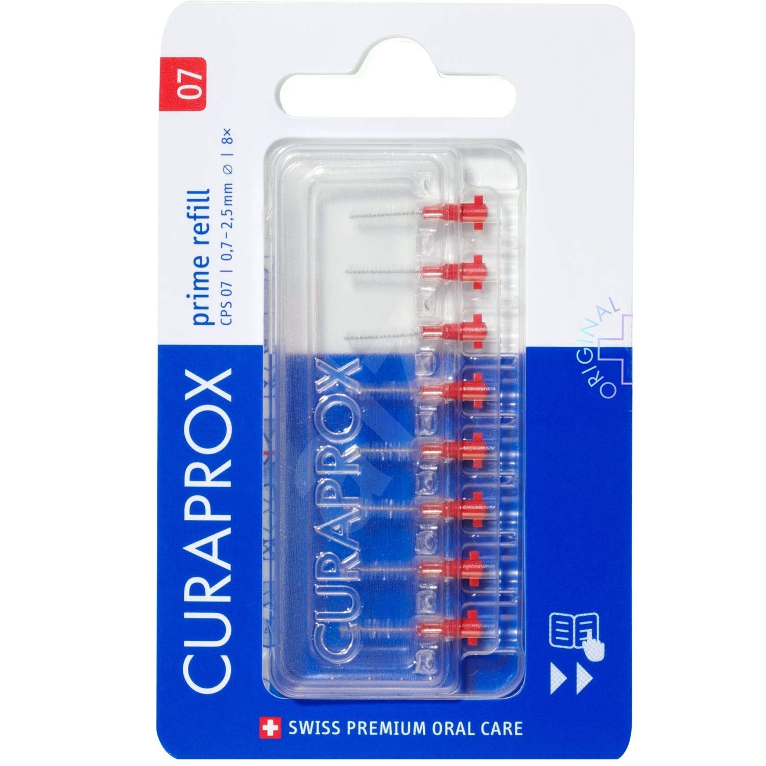 Curaprox Prime Red CPS07 Ultra Soft Toothbrush - Gentle Dental Care for Sensitive Teeth & Gums | Perfect for Travel & Daily Oral Hygiene Routine