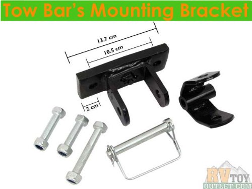 Universal Adjustable Tow Bar Kit with Magnetic Tow Lights - Heavy Duty Towing Accessory for Trucks, SUVs, Trailers - Perfect for Road Trips, Camping & Vehicle Recovery