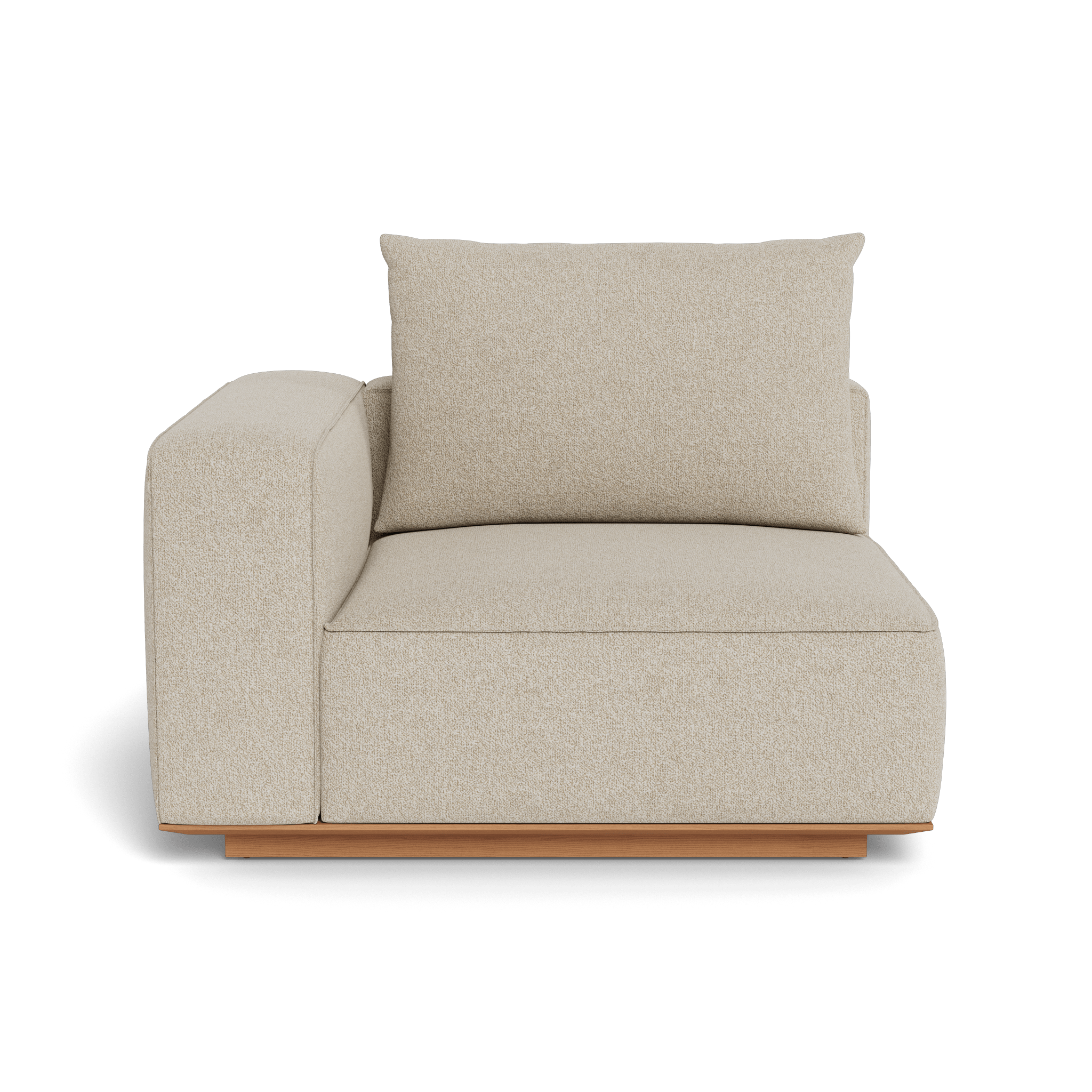 Santorini Outdoor Corner Left Sectional Sofa Set - Waterproof Wicker Patio Furniture for Garden, Poolside, Backyard & Balcony - Comfortable All-Weather Lounge Seating