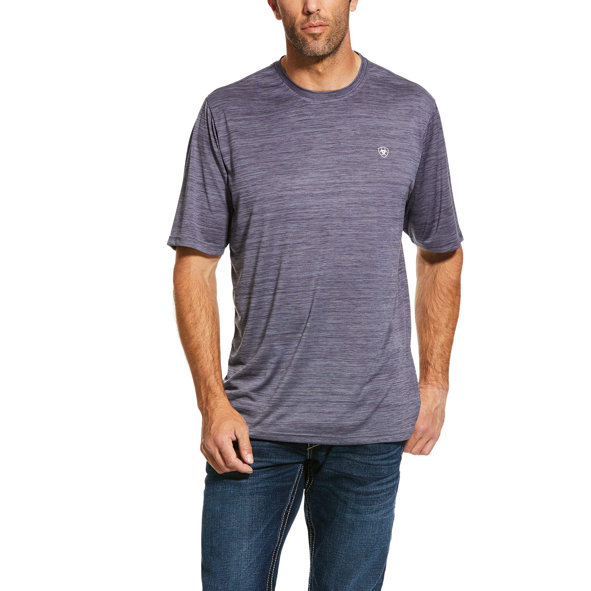 Ariat Men's Charger Basic T-Shirt - Comfortable Cotton Crew Neck Tee for Casual Wear, Work & Outdoor Activities