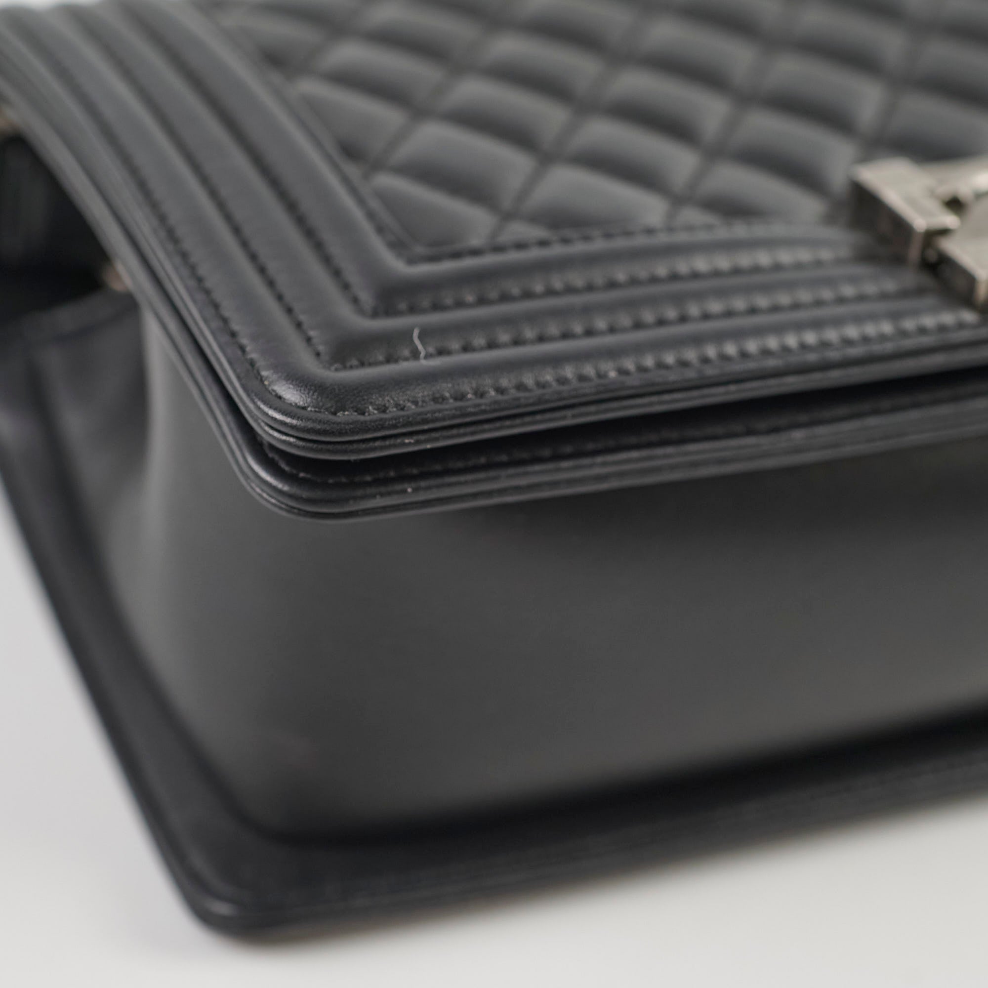 Chanel Old Medium Boy Bag Black Microchipped - Luxury Designer Handbag for Women, Perfect for Parties, Dates & Everyday Use