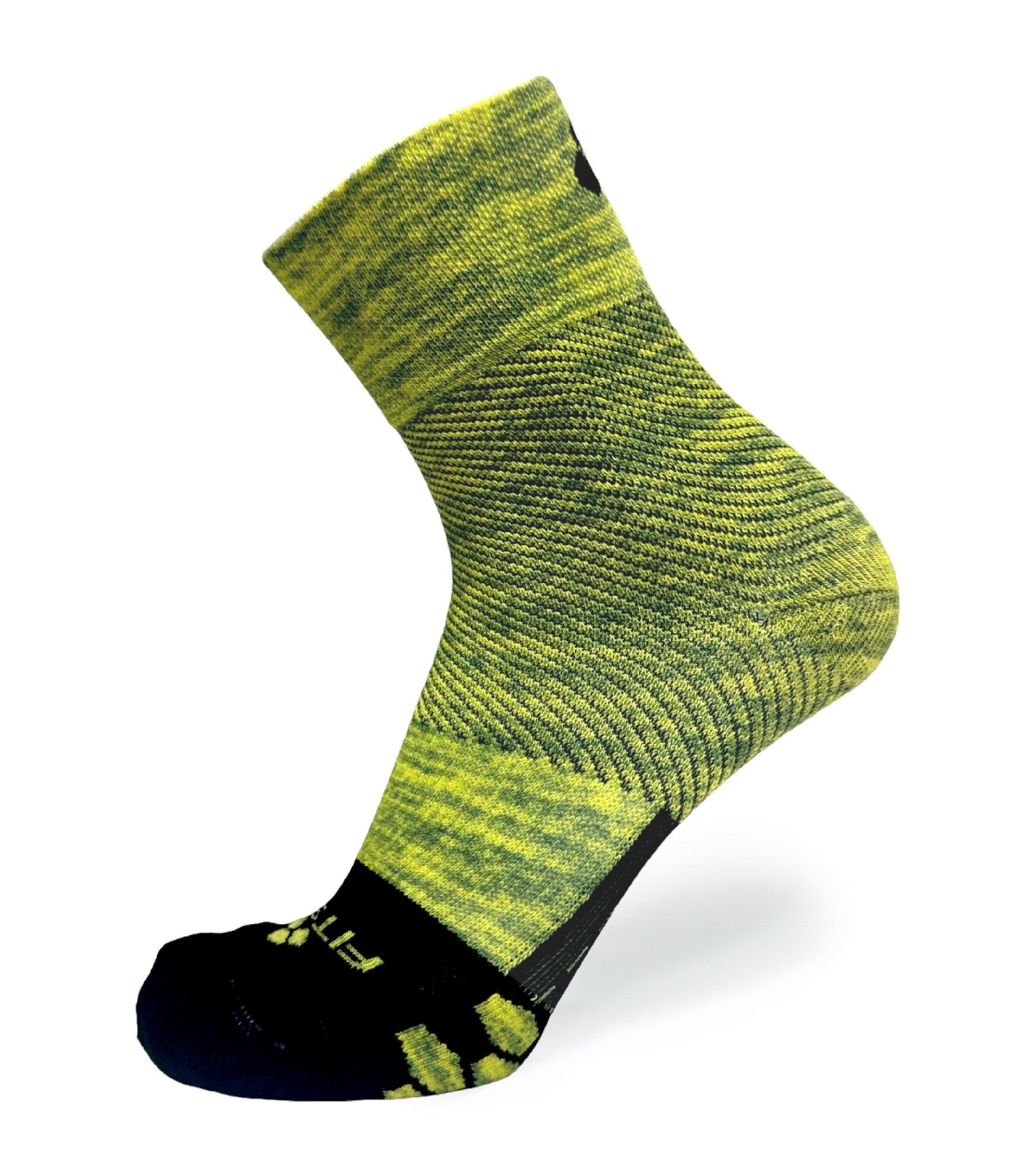 Pro Trainer Heather Yellow 3-Pack - High-Performance Athletic Socks for Running, Gym & Sports