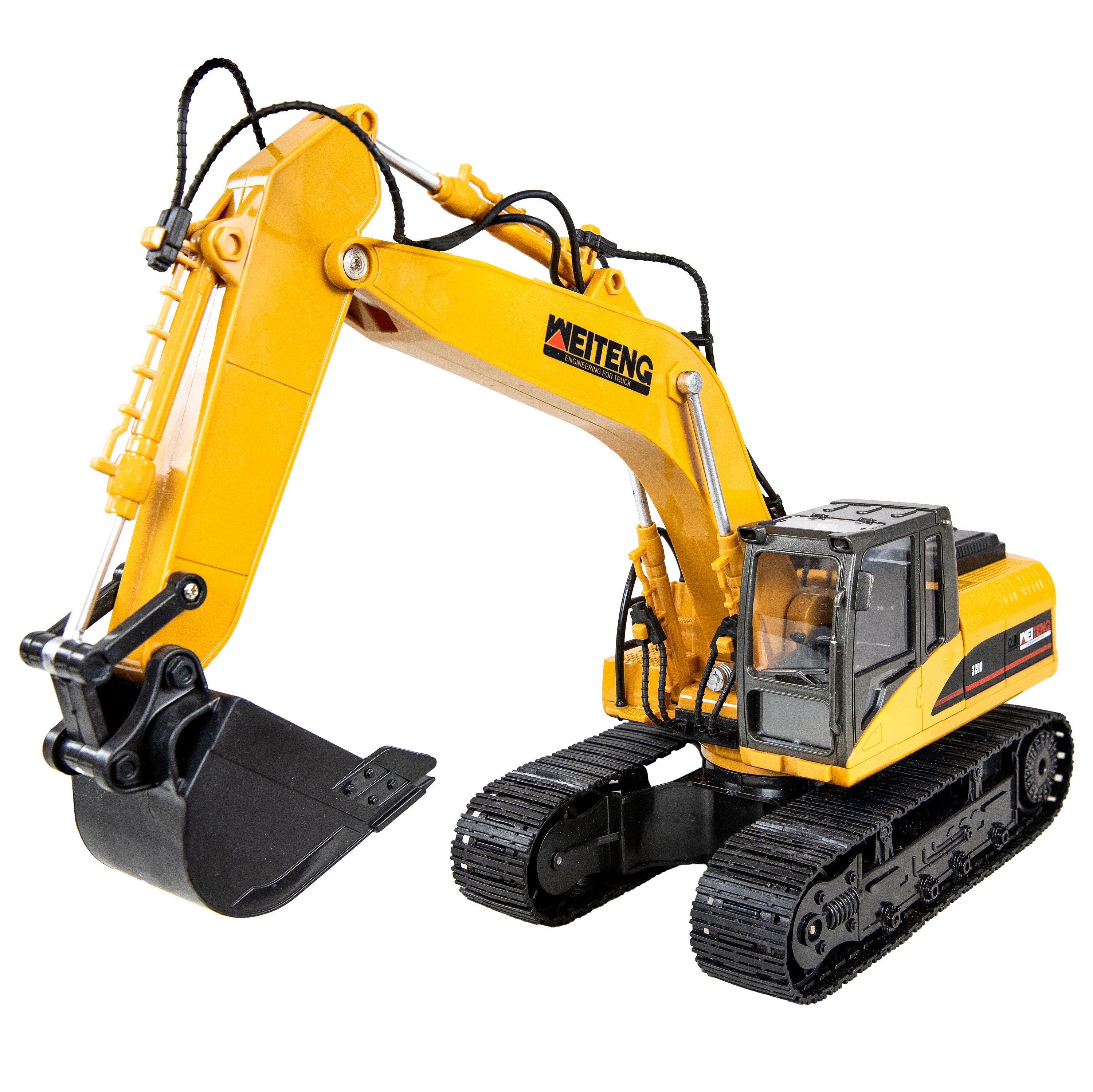 Sunnydaze Dig and Drive Light Up Remote Control Excavator Toy for Kids - Construction Vehicle with LED Lights, Realistic Sounds & 360° Rotation - Perfect for Indoor/Outdoor Play, Birthday Gifts & STEM Learning