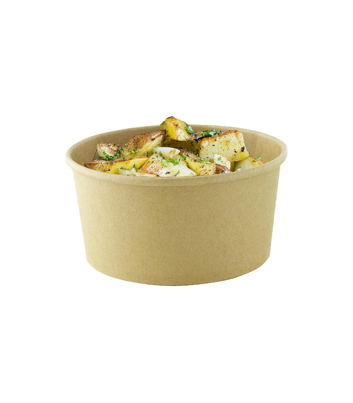 Eco-Friendly Disposable Brown Kraft Paper Soup Bowls - 30oz (5.9x3 Inches) - 360 Pack - Perfect for Takeout, Ice Cream, Hot Soups & Catering Events