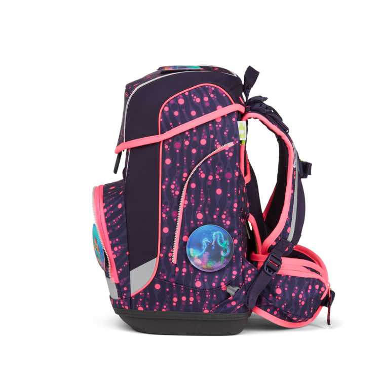 Ergobag SET Cubo 5-Piece School Backpack with Lunch Box - Lightweight Durable Bear Design for Kids (Bearmuda Square/WinterwonBearland Glow) - Perfect for Elementary School, Daycare & Outdoor Adventures