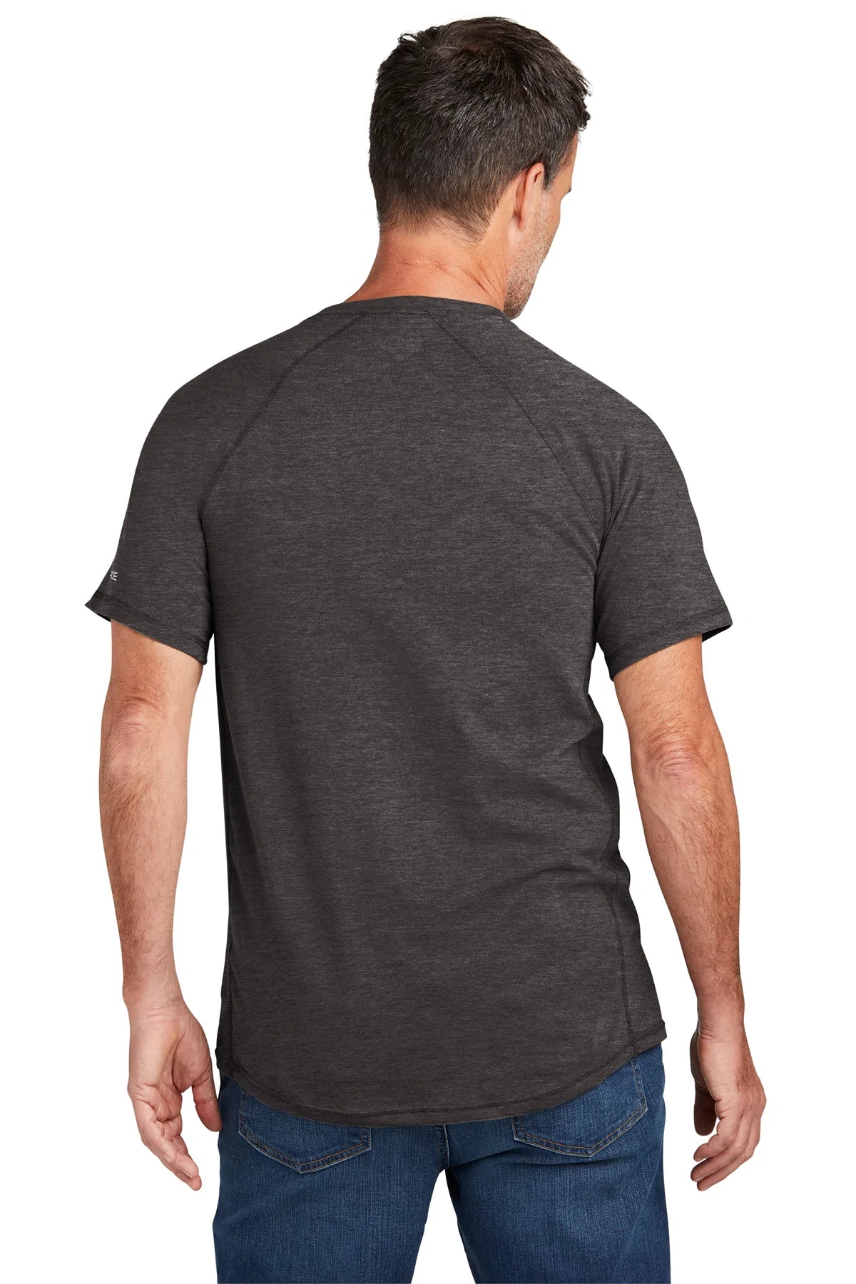 Carhartt Force Custom Pockets T-Shirt for Men - Carbon Heather Work Shirt | Durable Cotton Tee for Construction, Outdoor Work & Casual Wear
