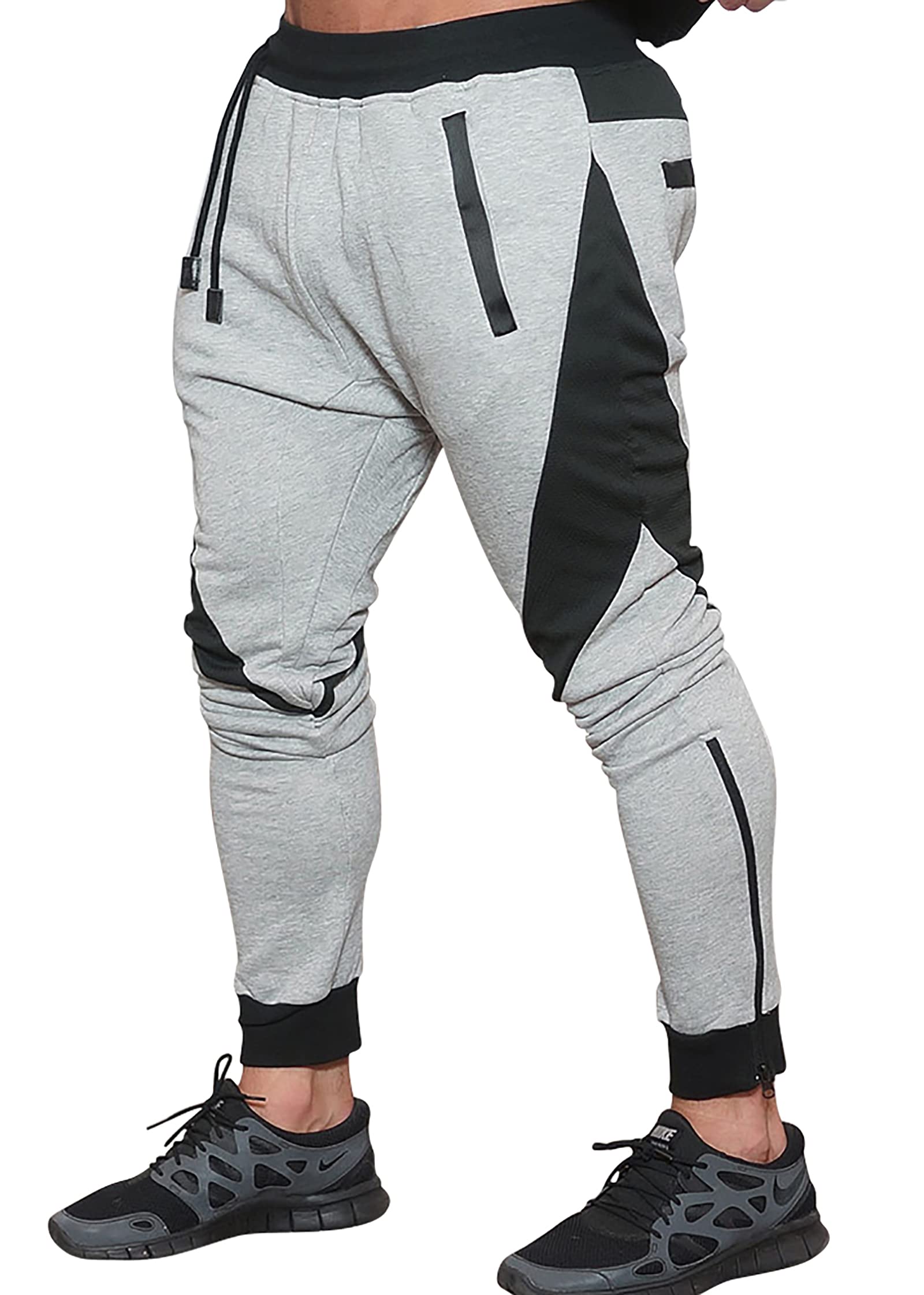 MECH-ENG Men's Workout Joggers - Gym Training Pants for Bodybuilding, Running & Fitness | Comfortable Activewear Sweatpants for Casual Wear & Exercise