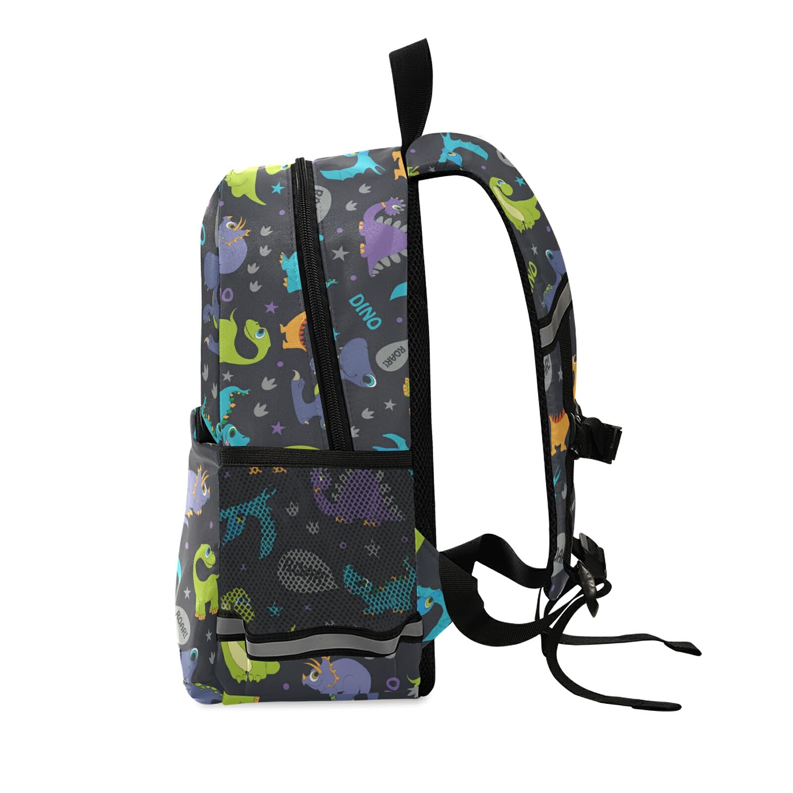 Dinosaur Kids Backpack for Boys & Girls - Cute Cartoon Toddler Hiking Backpack with Chest Strap | School, Preschool, Travel & Outdoor Adventure Backpack for Children