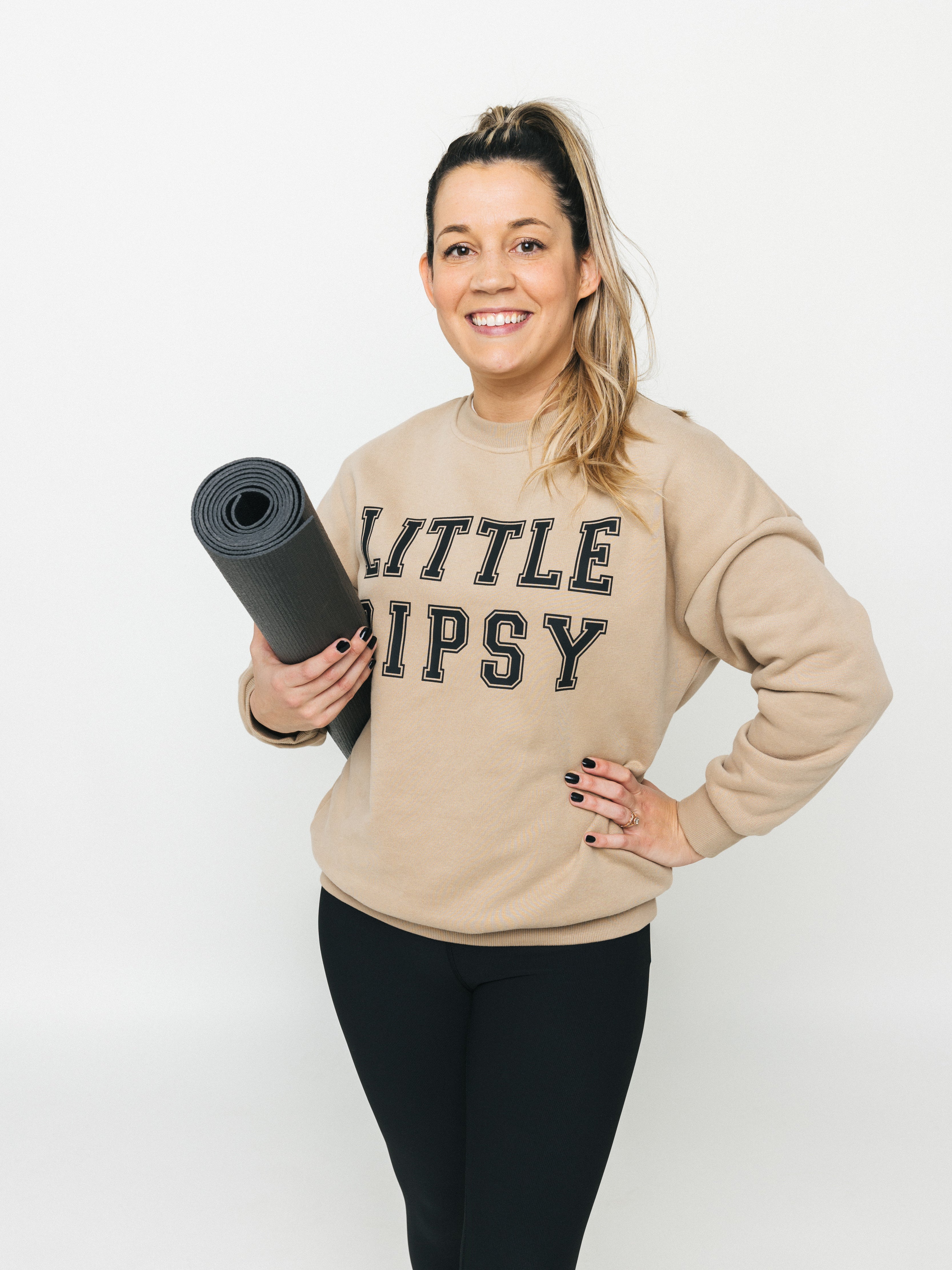 Adult LB Collegiate Crewneck Sweatshirt - Tan | Comfortable & Stylish Pullover for Men & Women | Perfect for Casual Wear, College Campuses & Everyday Outfits