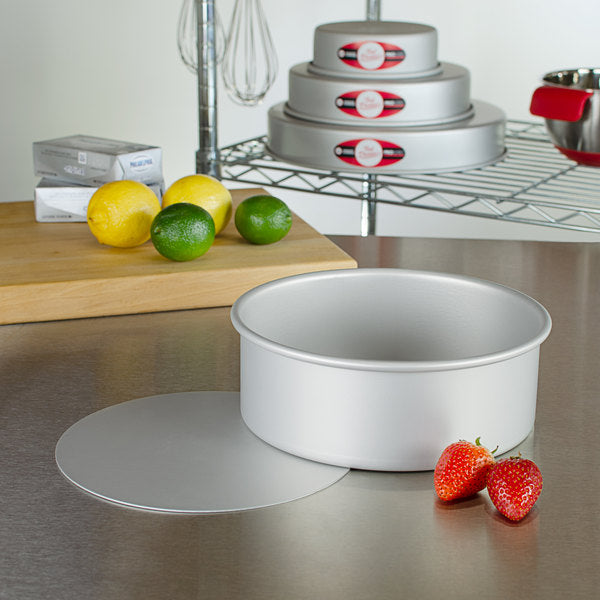 Non-Stick Round Cake Pan with Removable Bottom - 3 Inch Height for Baking Cakes, Cheesecakes, and Pies - Perfect for Home Bakers and Professional Kitchens