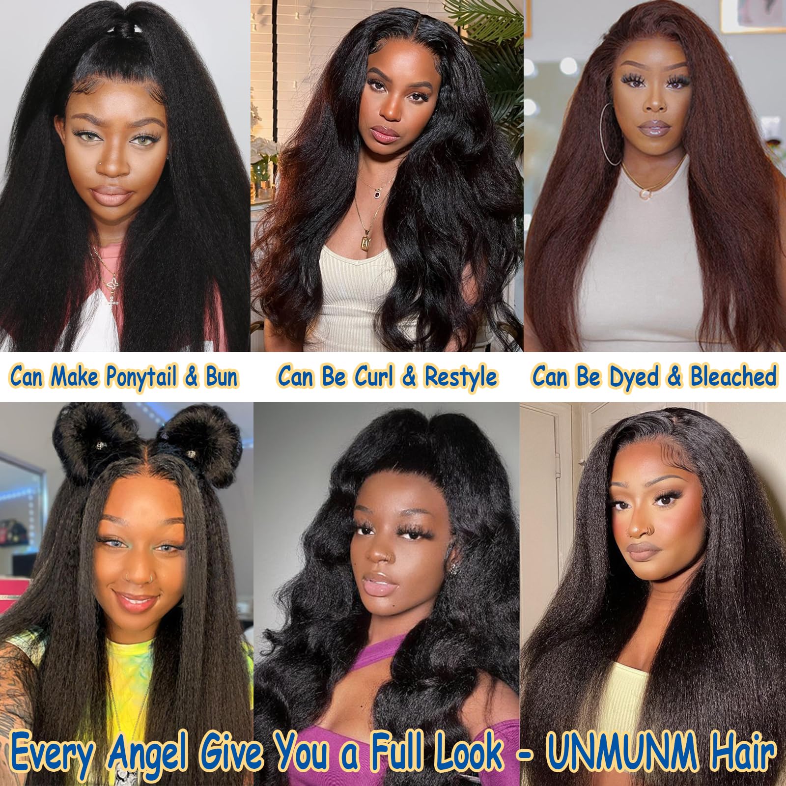 28Inch Kinky Straight Human Hair Lace Front Wig - Pre Plucked with Baby Hair, Natural Black Color, Yaki Straight Texture for Women - 13x6 HD Transparent Lace, 180% Density - Perfect for Daily Wear, Cosplay, and Special Occasions