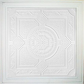 24x24 Lima White PVC Ceiling Tiles - Waterproof & Durable for Home, Office, and Commercial Spaces