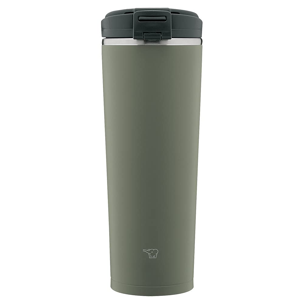 Zojirushi Stainless Steel Vacuum Insulated Travel Mug 14 oz - Forest Gray | Keeps Drinks Hot/Cold for Hours | Perfect for Coffee, Tea, Office & Commuting