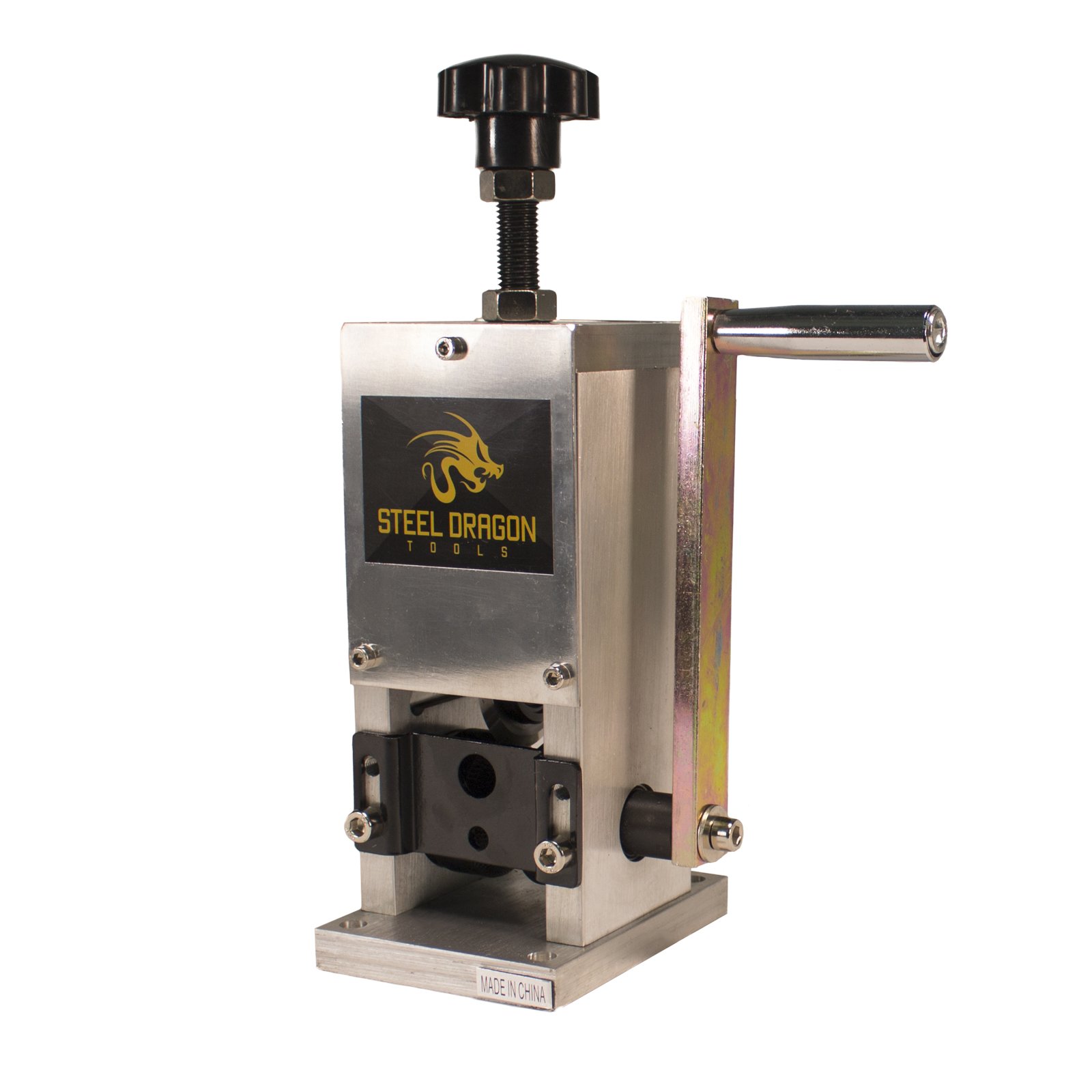 Steel Dragon Tools WRA15 Manual & Drill-Powered Wire Stripping Machine - Copper Wire Stripper for Scrap Recycling | Perfect for DIY, Electrical Work & Metal Recycling Projects