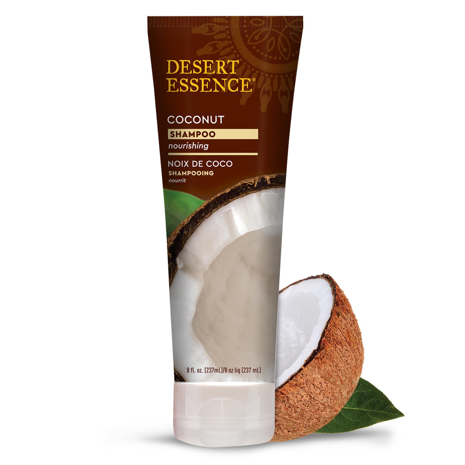 Desert Essence Coconut Shampoo & Conditioner Set (8 Fl Oz) - Hydrating for Dry Hair - Natural Coconut Oil Formula - Refreshing Scent - Vegan & Cruelty-Free Hair Care - Perfect for Daily Use & Travel
