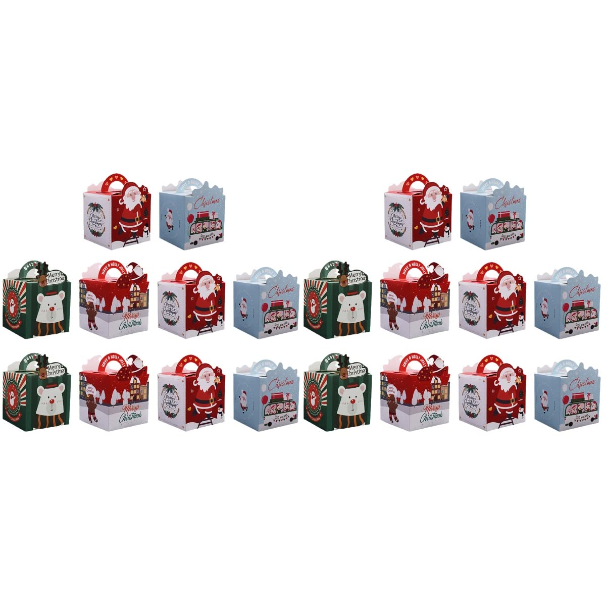 40-Piece Elegant Christmas Gift Box Set - Premium Storage & Wrapping Boxes for Holiday Decor, Apple-Shaped Present Packaging - Perfect for Xmas Tree Ornaments, Party Favors & Festive Home Decorations