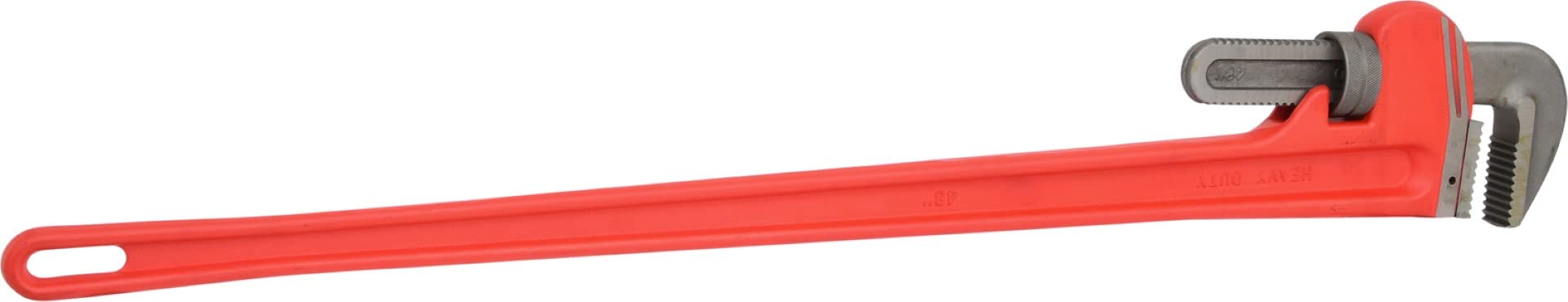KS TOOLS 1200mm Heavy Duty Cast Iron Pipe Wrench with Comfort Grip - Ideal for Plumbing Repairs, Pipe Fittings, and DIY Home Improvement Projects
