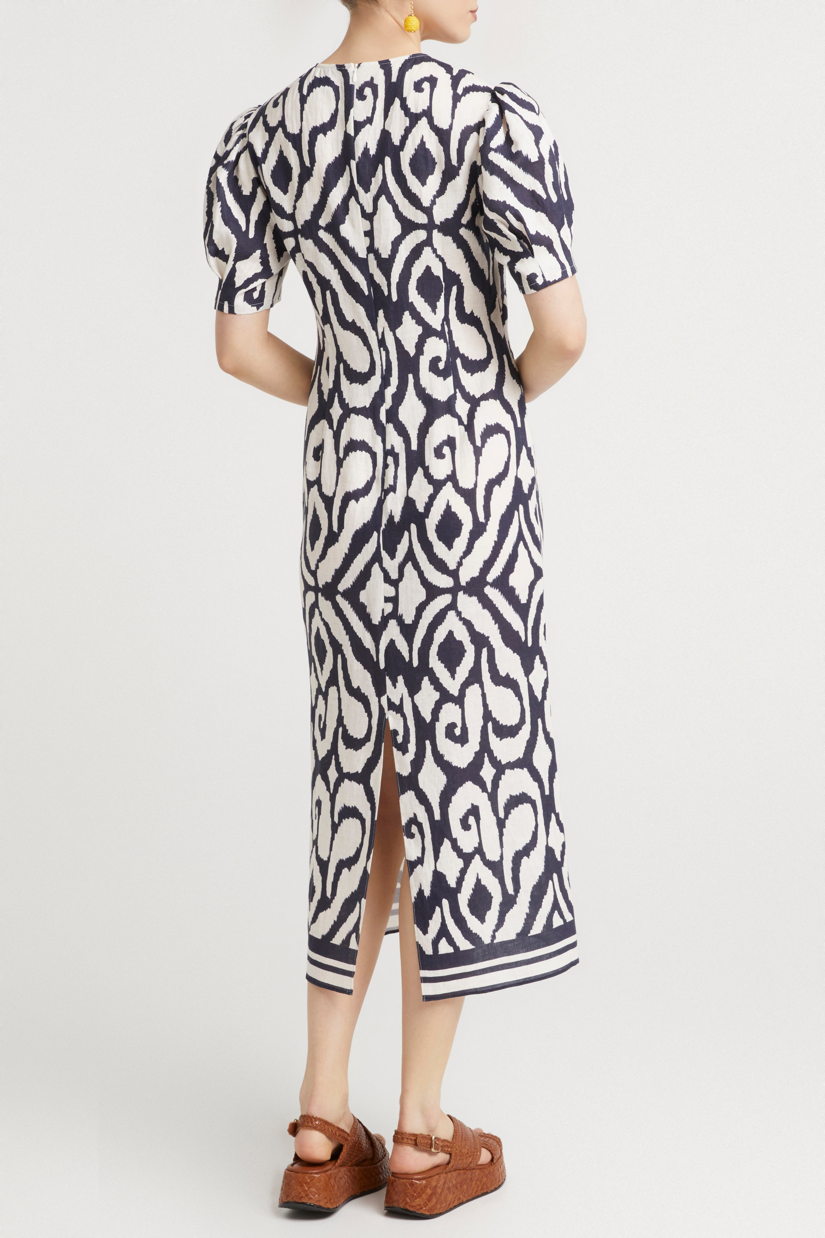 Husk Jade Print Dress - Elegant Floral Summer Dress for Women | Perfect for Beach Vacations, Parties, and Casual Outings