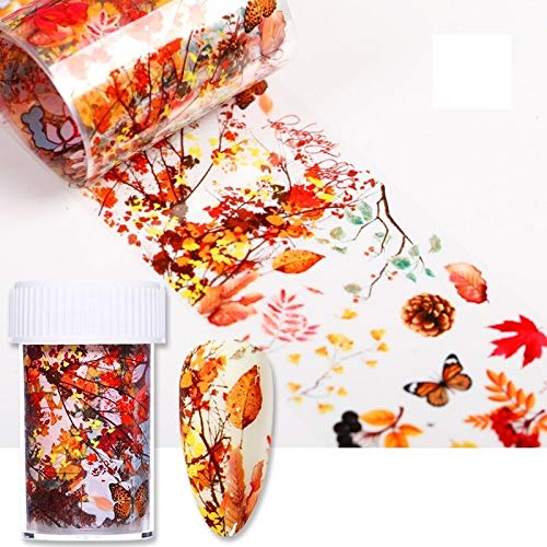 Floral Nail Foil Transfer Stickers - Nail Art Decorations for DIY Manicures