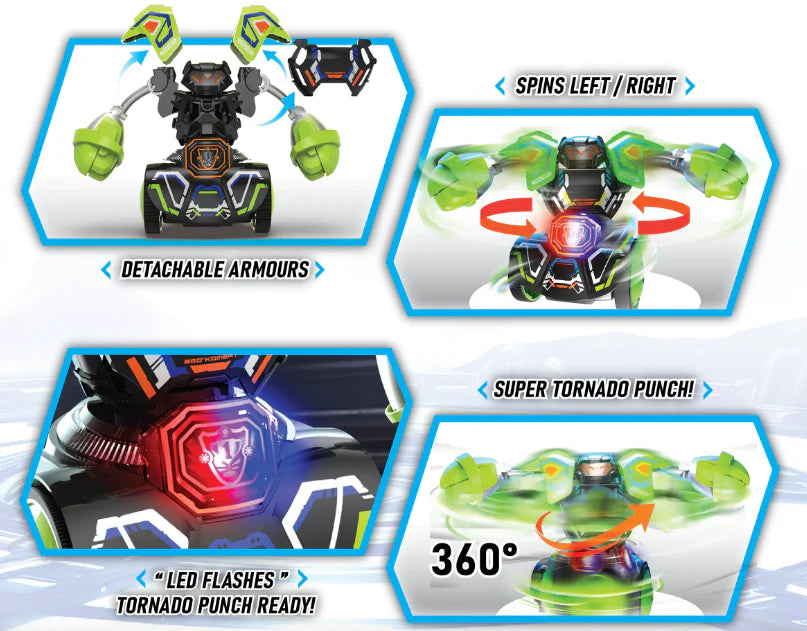 Silverlit Robo Kombat Spin Battle 2-Pack - Interactive Robot Fighting Game Set for Kids | Perfect for Indoor Play, Birthday Gifts & STEM Learning